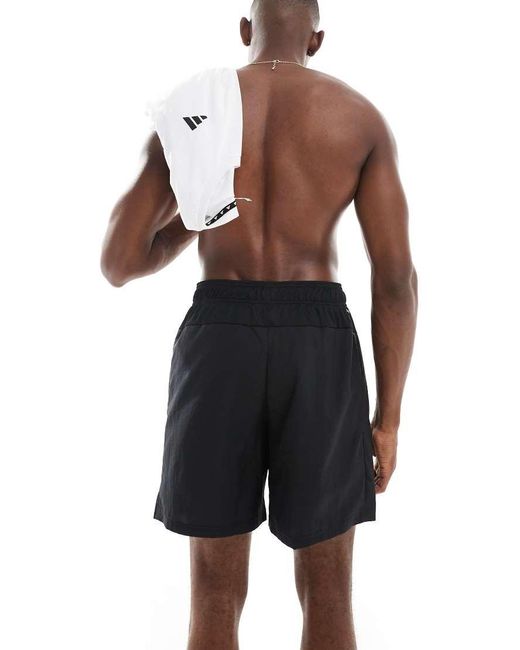Adidas Originals Black Adidas Training Train Essentials 5 Inch Woven Shorts for men