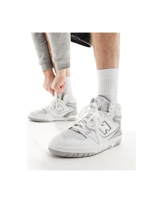 New Balance White 650 Trainers for men