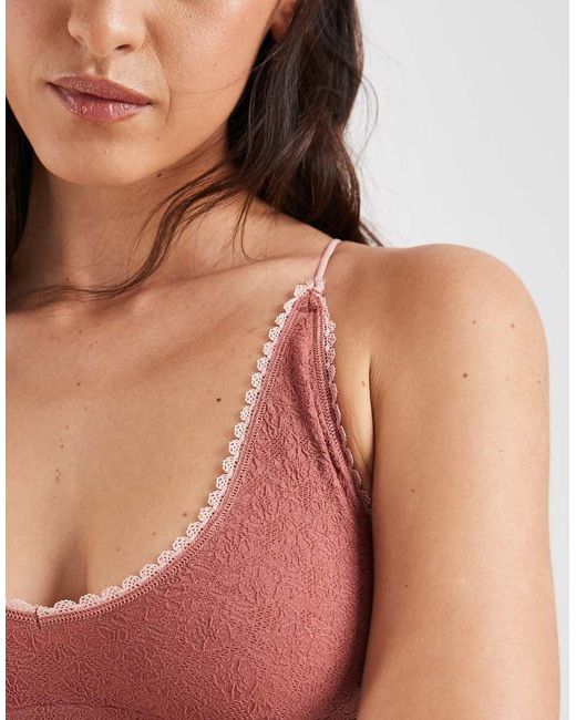 Free People Orange Sweet Point Seamless Bralette