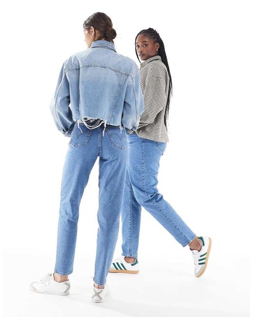 Levi's Blue High Waisted Mom Jeans