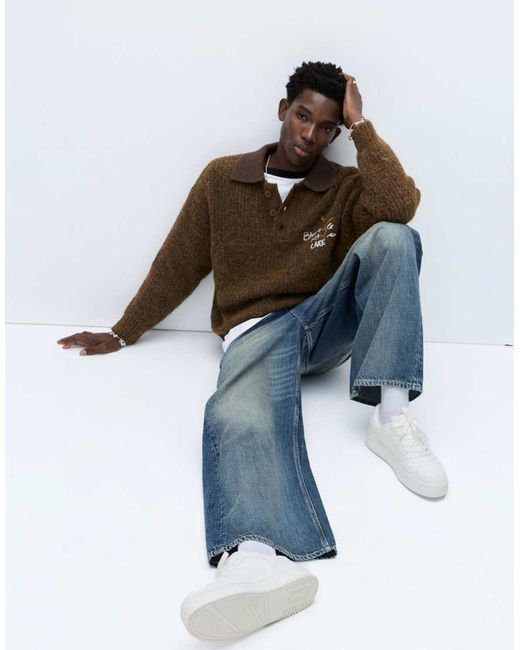Pull&Bear White Chunky Sole Trainers for men