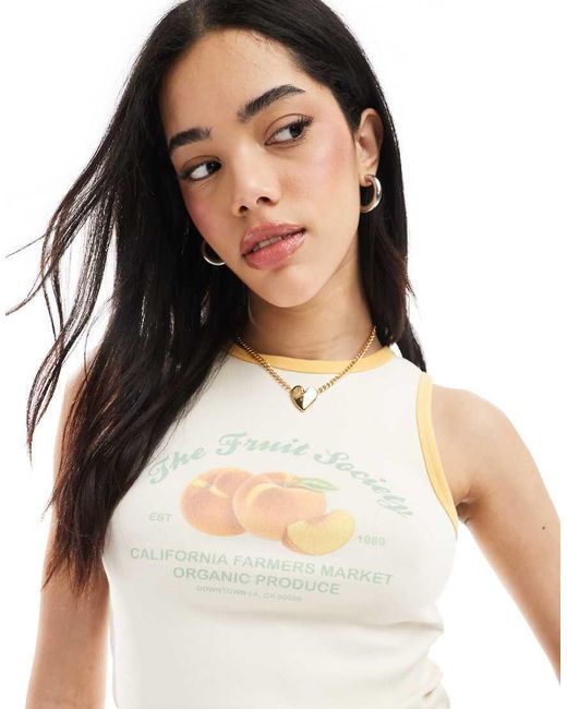 Cotton On Natural Peach High Neck Vest
