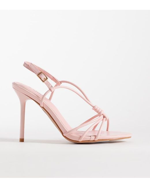 SIMMI Pink Simmi London Wide Fit Nina Strappy Heeled Sandals