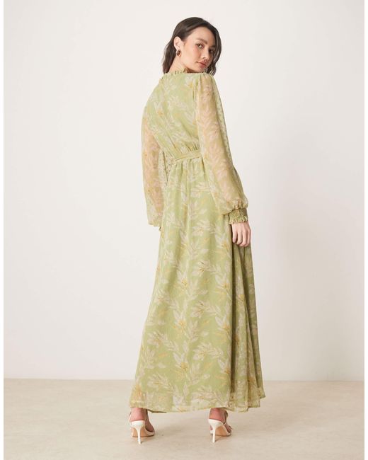 Vila Green – chiffon-kleid