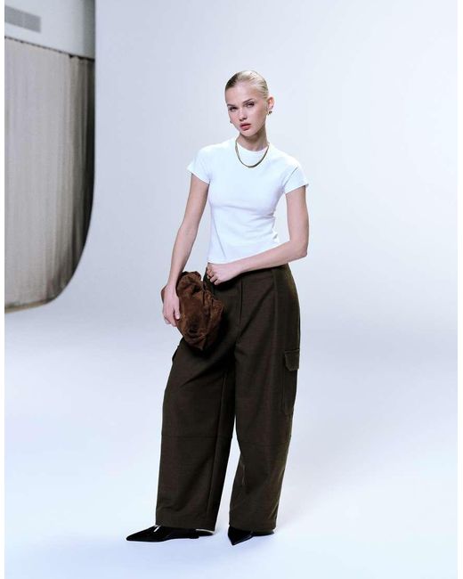 Noisy May White Regular Fit Cap Sleeve T-shirt