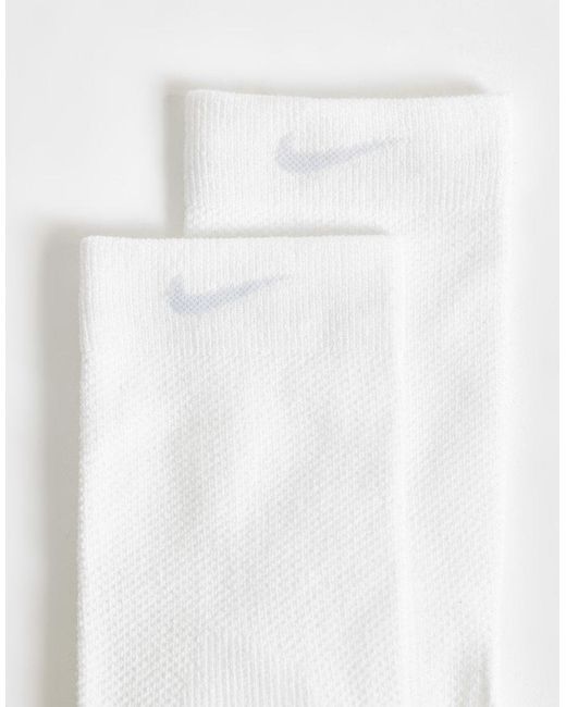 Nike White Lightweight Crew Socks for men