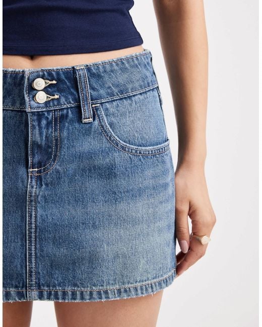 Hollister Blue – mini-jeansrock