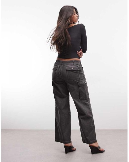 I.AM.GIA White Jaxxon Low Rise Oversized Wide Leg Cargo Trousers