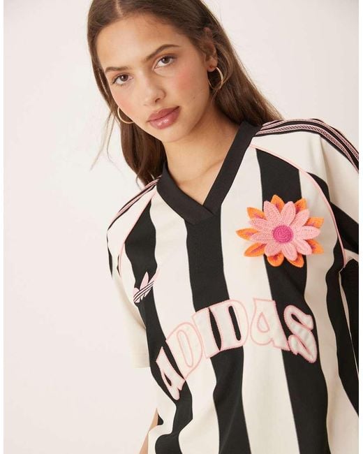 Adidas Originals Natural Oversized Football Top