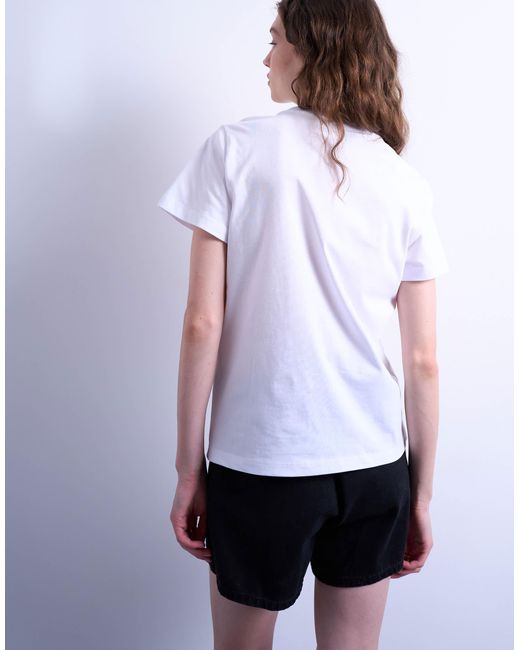 TOPSHOP White Graphic Positano Everyday Tee
