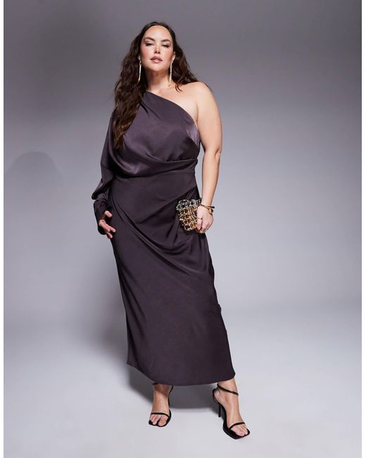 ASOS Purple Asos design – maxikleid