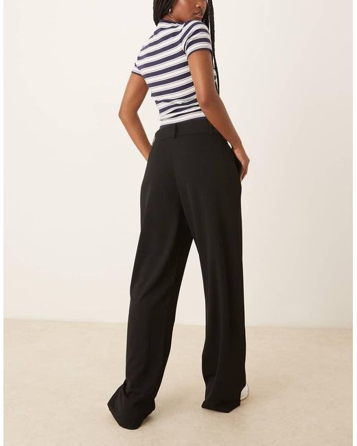 Jdy Black Wide Leg Tailored Trousers