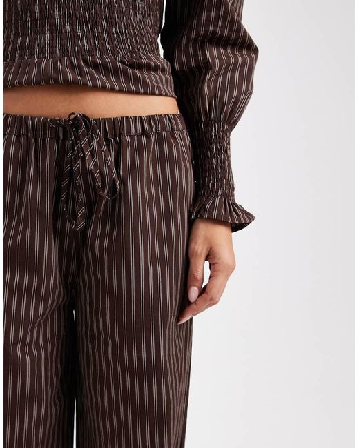 Daisy Street Brown Pull On Drawstring Trouser