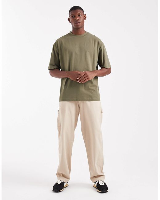 ASOS – basic-t-shirt in Green für Herren