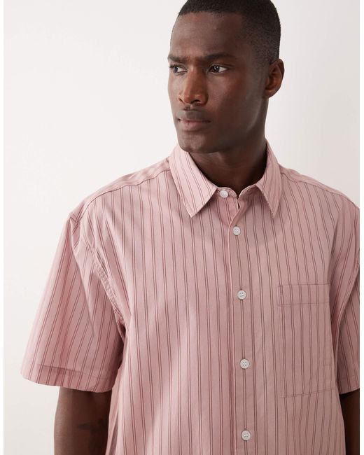 ASOS – oversize-hemd in Pink für Herren