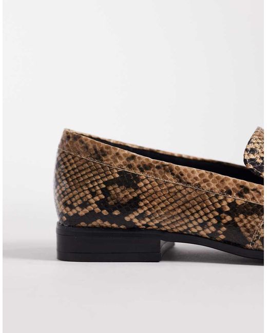ASOS Black Melva Clean Round Toe Loafers