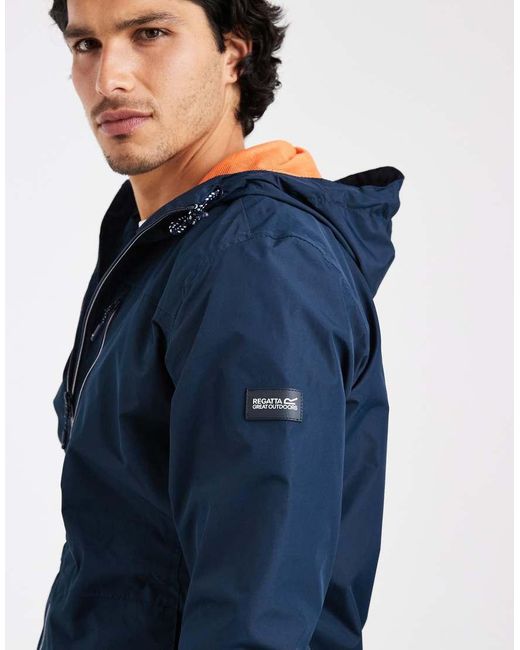 Regatta Blue Shorebay Jacket Waterproof Shell Jacket for men