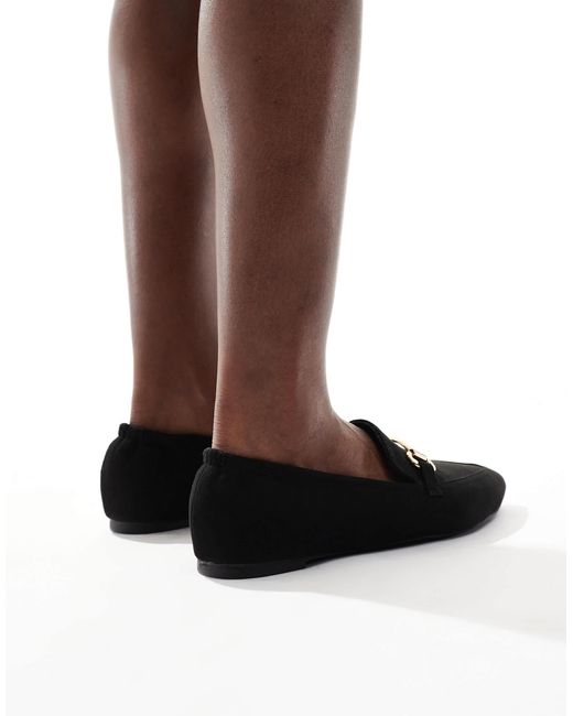London Rebel Brown Buckle Detail Pointed Toe Loafer
