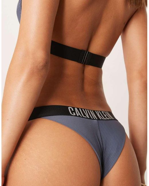 Calvin Klein Blue Intense Power Bikini Bottoms