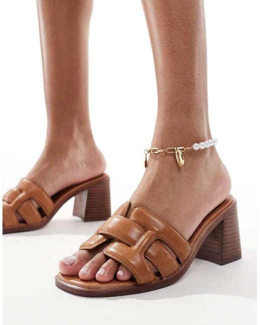 ALDO Brown Banaladar Heeled Mules