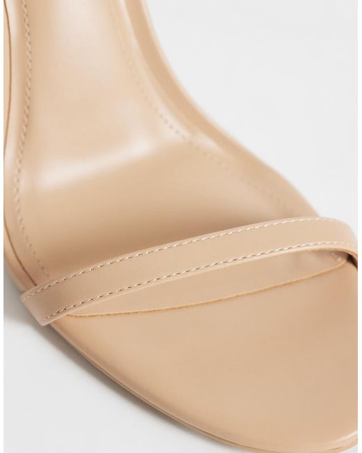 JW PEI White Alivia Heeled Sandals With Metal Heel