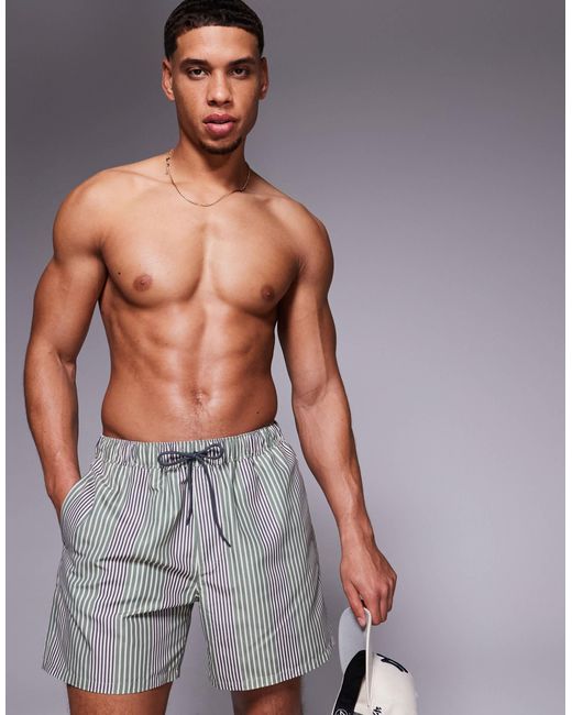 ASOS Gray Swim Shorts for men