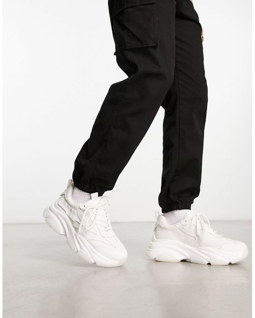 Possess - chunky sneakers bianche di Steve Madden in Black da Uomo