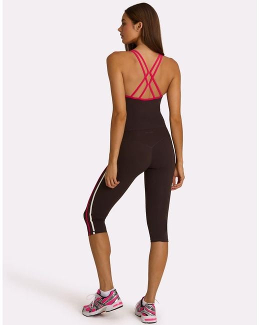 BO+TEE Brown Strappy Cross Back Tank Top Co-Ord