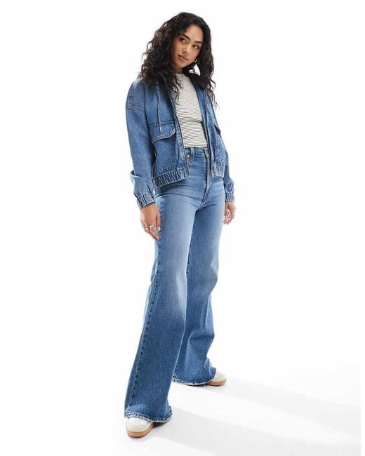 ONLY Blue Hooded Denim Jacket