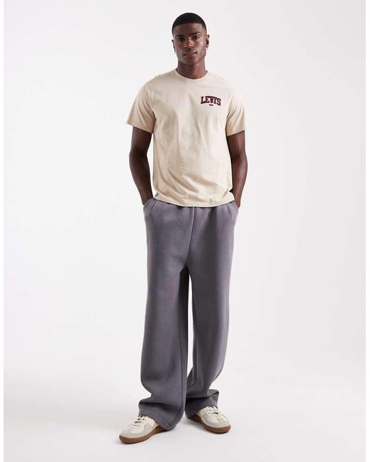 Levi's Natural Varsity Back Print Relaxed Fit T-shirt for men