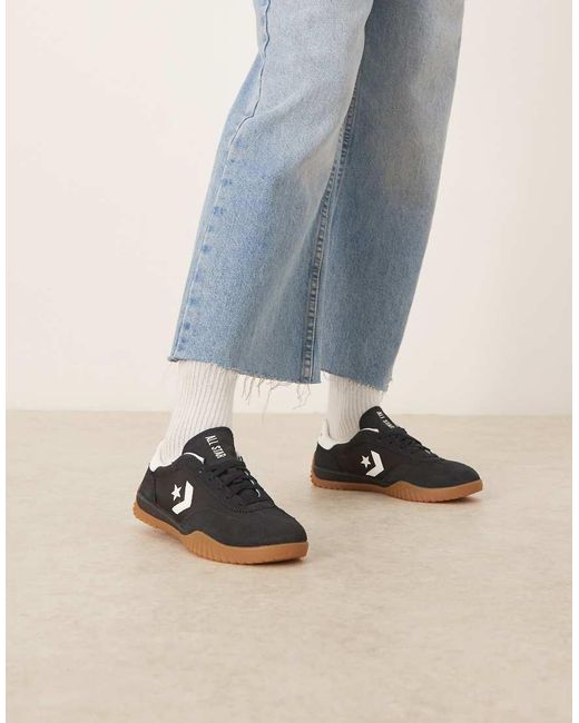 Converse Black Run Star Trainers