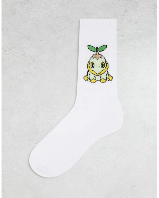 ASOS White Pokémon Turtwign Socks for men