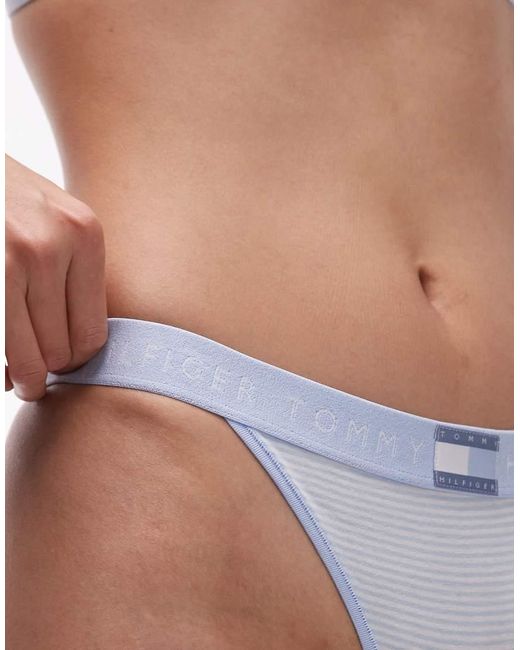 Tommy Hilfiger White Heritage Tanga Lingerie Thong