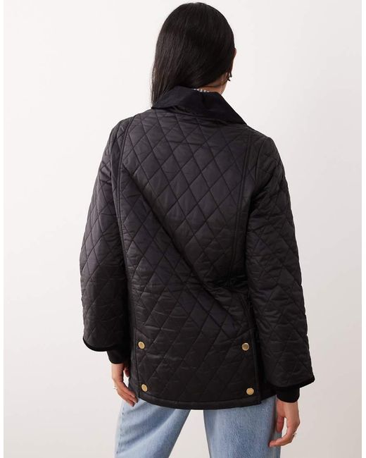 Barbour Black Modern Beadnell Quilted Jacket