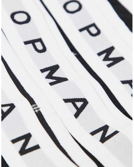 Topman Black 5 Pack Briefs for men