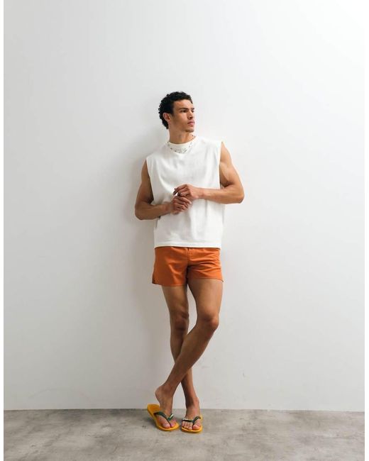 Aray White Swimshort for men