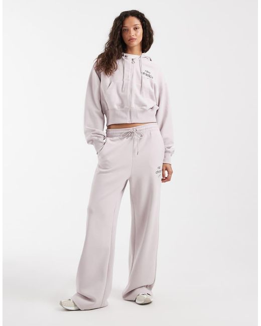 Nike Purple Phoenix Fleece High Waisted Wide Leg Joggers