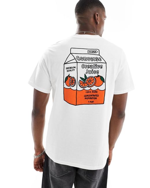 Converse White Creative Juice T-shirt for men