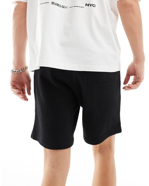 Bershka – jersey-shorts in White für Herren