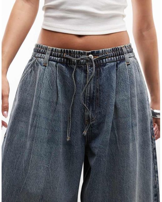 Collusion Blue Xl Balloon Pull On Jean