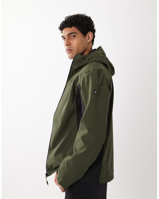 Regatta Green Waterproof Breathable Birchdale Ii Hooded Jacket for men