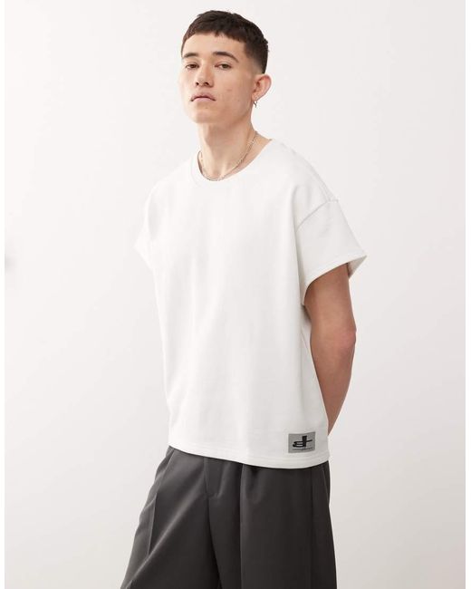 Cheap Monday Brown X Landon Barker Boxy T-Shirt With Back Print for men
