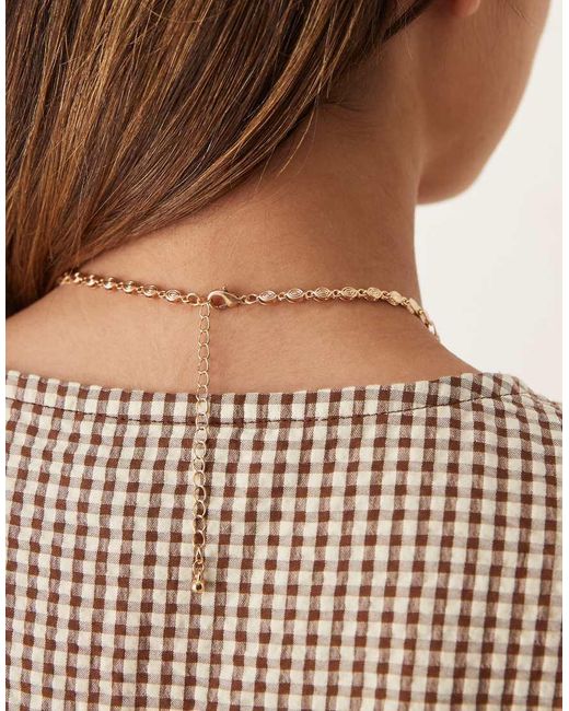 ASOS Korte Ketting Met Minischelpjes in het Brown