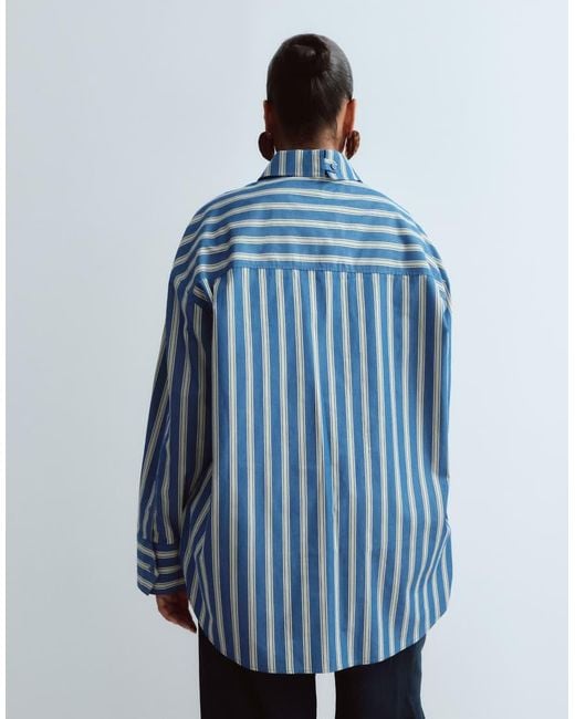 ARRANGE Blue Curve Premium Oversized Shirt