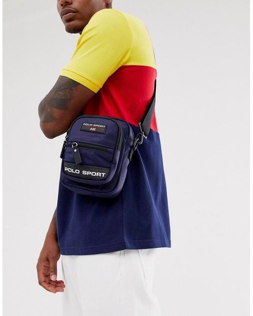 Polo Ralph Lauren Blue Polo Sport Crossbody Bag for men