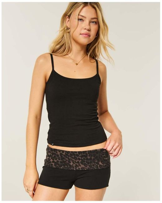 Hollister Black Calli Reversible Knit Shortie Shorts