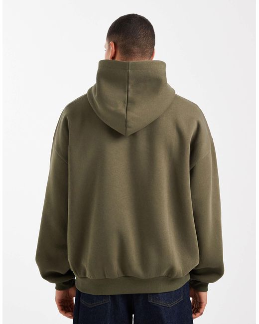ASOS – basic-kapuzenpullover in Green für Herren