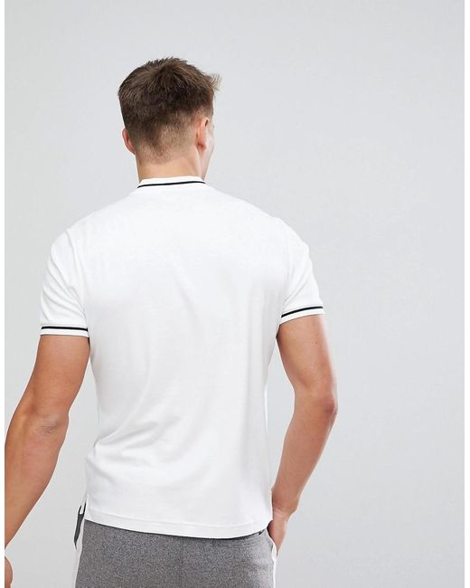 cristiano nativo Mirilla Polo sin cuello de Calvin Klein de hombre de color Blanco | Lyst