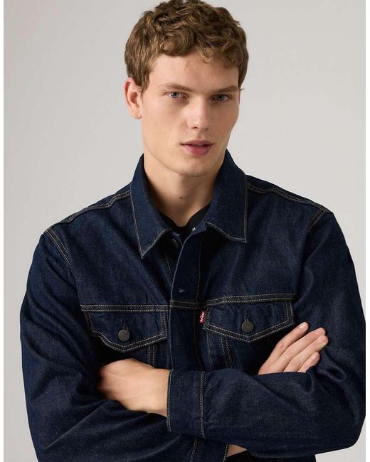 Levi's Blue Relaxed Fit Trucker Jean Jacket for men