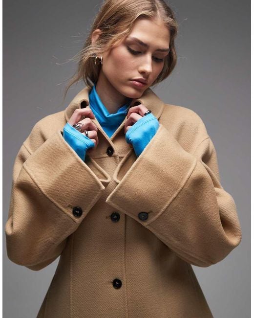 & Other Stories Natural Wool Rich Short Collared Jacket